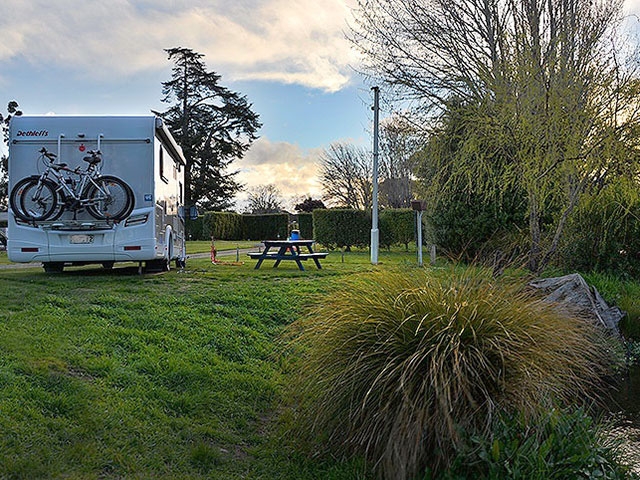 camping beside the river